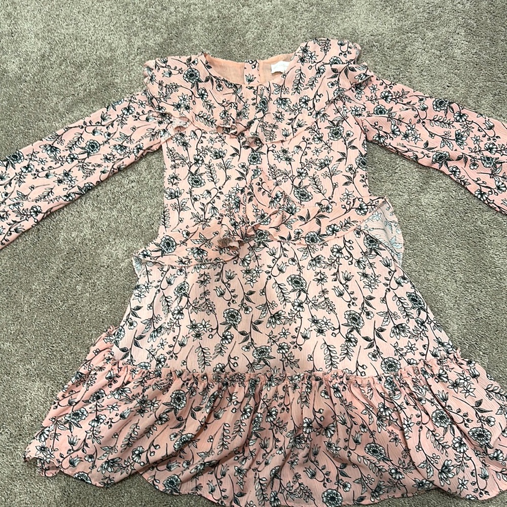 Pink floral dress